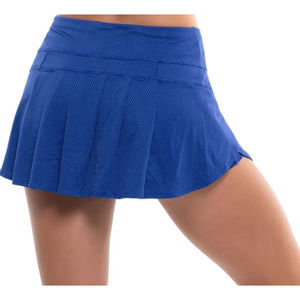Lucky in Love Blue Tiny Polka Dot Pleated Skort Tennis Skirt